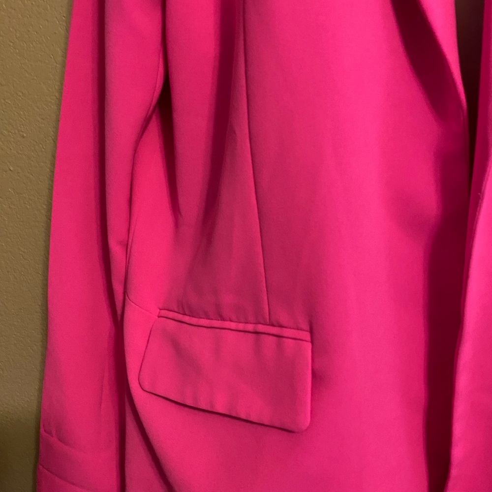 Steve Madden Women's Medium Hot Pink Blazer Jacket - Picture 2 of 7